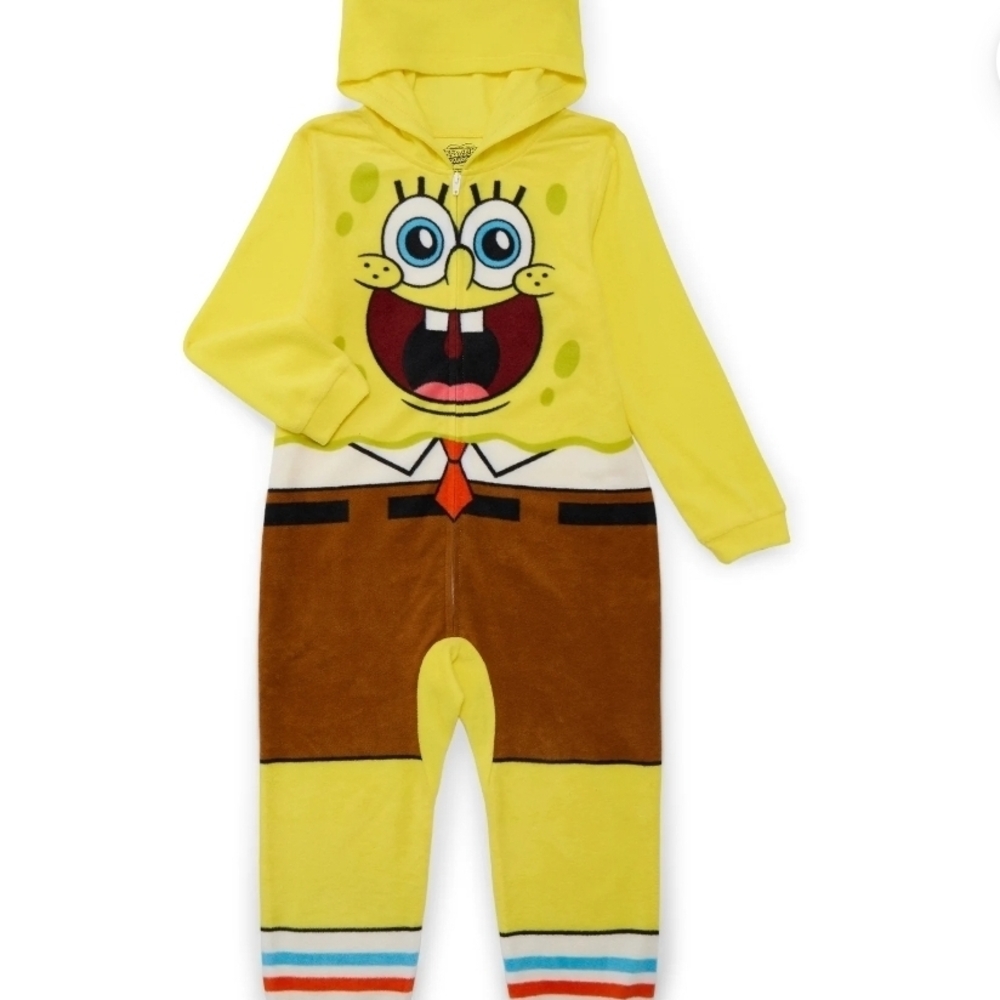 Yellow SpongeBob Hooded Onesie